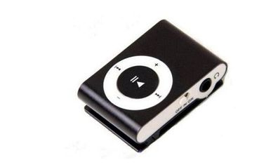 Mini-MP3-Player mit Clip auf der Rückseite