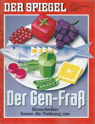 Der Spiegel Nr. 15 / 1993 Der Gen-Fraß - Biotechniker bauen die Nahrung um