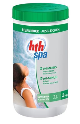 hth Spa pH-Minus Pulver 2kg Dose f. Whirlpools & Pools