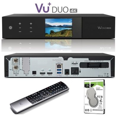 VU+ Duo 4K SE BT 1x DVB-S2X FBC Twin Tuner 4 TB HDD