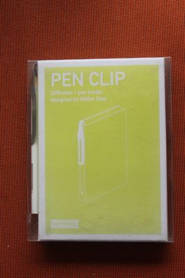 Pen Clip, Stifthalter S aus Edelstahl für Agenda, Notizbuch, Kladde