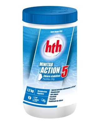 hth Spa Multifunktions Chlortabletten 20g 1,2 kg Dose f. Whirlpools & Pools