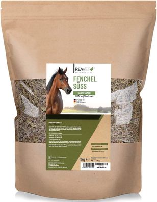 1 kg ReaVET Fenchel Samen süß für Pferde 1kg - Ganze Fenchelsamen naturrein Premium
