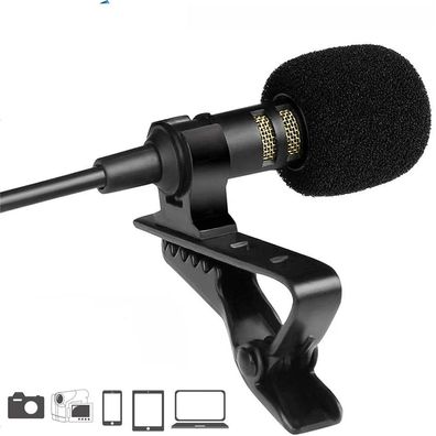 Mini-USB-Mikrofon Revers Lavalier PC / Telefon / Kamera, Mikrofon tragbare externe