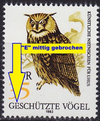 Germany DDR [1982] MiNr 2705 F49, I ( * * / mnh ) Tiere Plattenfehler