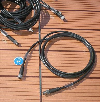 5x Kabel Verlängerungskabel M8 Stecker Buchse 4polig Weidmüller 4032248574704