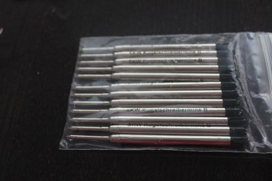 Kugelschreibermine, Großraummine, G2; schwarz, B, 10 Stück