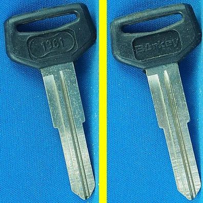 Schlüsselrohling Börkey 1361 mit Kunststoffkopf für verschiedene Daihatsu, Toyota