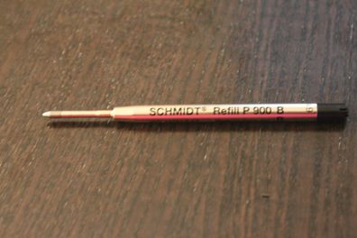 Kugelschreibermine; Großraummine G2, Schmidt Refill P 900 B, schwarz, B