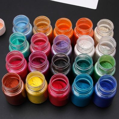 Farben Glimmerpulver Epoxidharz Farbstoff Pigment natürliches Mineral