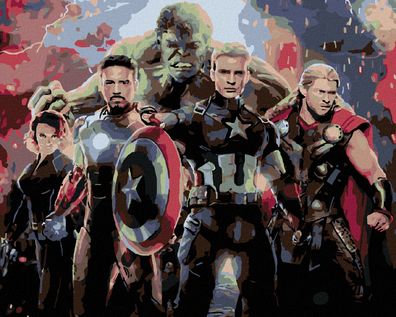 Zuty - Malen nach Zahlen - Avengers Endgame, 40x50 cm