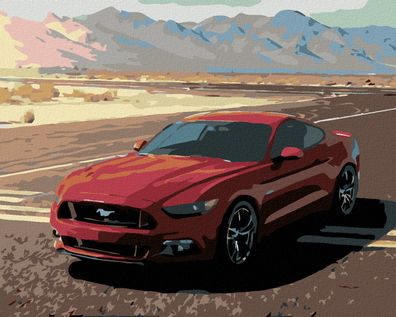 Zuty - Malen nach Zahlen - Mustang, 40x50 cm