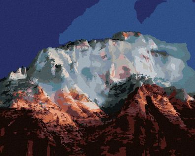 Zuty - Malen nach Zahlen - Berggipfel (DENNIS FRATES), 40x50 cm