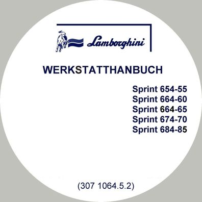 Werkstatthandbuch Lamborghini SPRINT 654-55 - 664-60 - 664-65 - 674-70 - 684-85