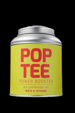 Pop Tee "Power Booster" - Mate Zitrone BIO Superfood Tee Neuware