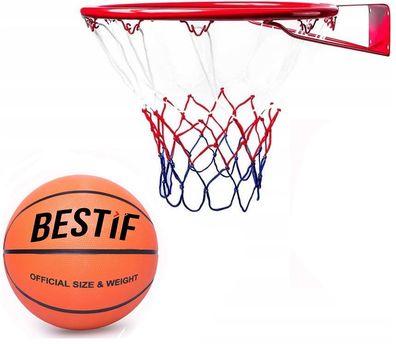 Basketballkorb mit Ball Kinder Basketball Korb mit Netz Indoor Outdoor 45 cm