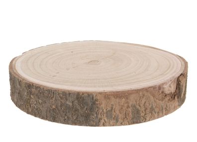 Holz Baumscheibe natur - 29-34 cm - Deko Echtholz Scheibe Basteln Malen Brandmalen