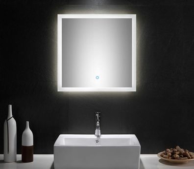 Spiegel Badezimmerspiegel Badspiegel LED-Spiegel LED 60x60 cm Touchfunktion neu