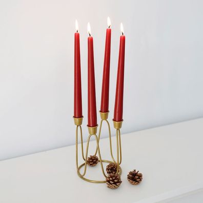 Kerzenständer gold 12x15,5cm Kerzenhalter Kerzenleuchter Tischleuchter Tischdeko