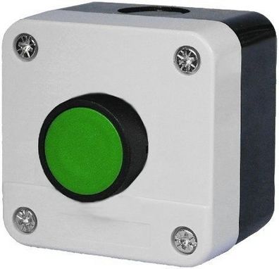 Einfach-Drucktaster Aufputz mit Impuls-Taste grün wassergeschützt IP 65