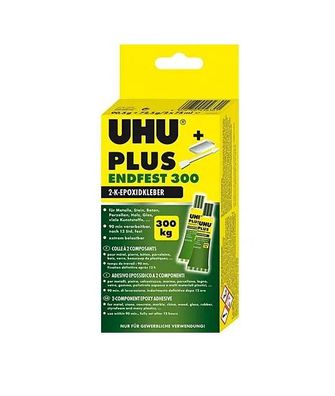 UHU Plus Endfest 300, 2K-Epoxidharz 163g, Härter + Binder # 45630