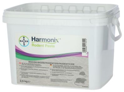 Bayer Harmonix Rodent Paste 2,5 kg Pastenköder Schadnager Nager Bekämpfung 20 g