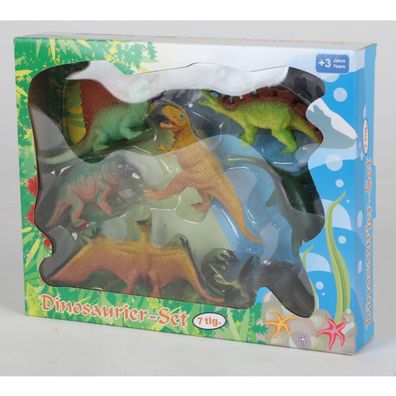 Dinosaurier 7er Box Kinder Spielzeug Jungen Mädchen Figur Action T Rex Jurassic