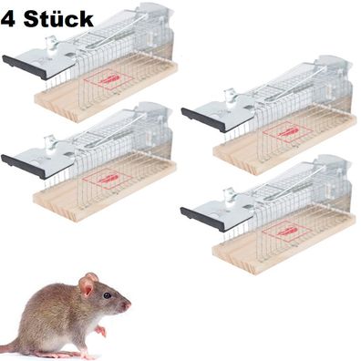 4x Mausefalle Lebendfalle Mäusefalle Maus Lebend Falle Käfig Käfigfalle M-501