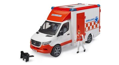 Bruder 02676 Krankenwagen MB Sprinter Ambulanz Sanitäter Arztauto Neu Spielzeug