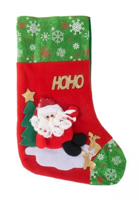 Nikolausstiefel zum Befüllen 37x25cm Nikolausstrumpf Weihnachtsstrumpf Geschenke