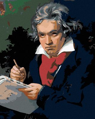 Zuty - Malen nach Zahlen - LUDWIG VAN Beethoven, 40x50 cm