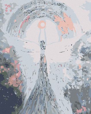 Zuty - Malen nach Zahlen - ENGEL VON LENKA - PEACE ANGEL, 40x50 cm