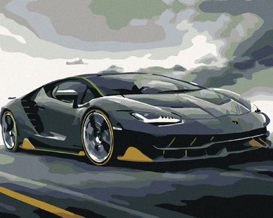 Zuty - Malen nach Zahlen - Lamborghini, 40x50 cm