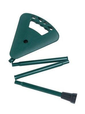 Flipstick Sitzstock faltbar extra kurz mit Tasche dunkelgrün mit Gehhilfenanker