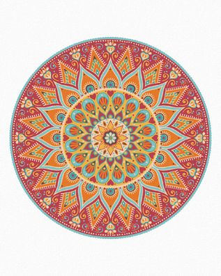 Zuty - Malen nach Zahlen - Mandala, 40x50 cm