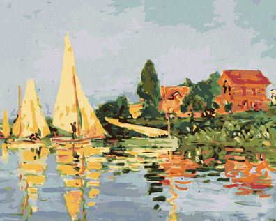 Zuty - Malen nach Zahlen - Regatta IN Argenteuil (CLAUDE MONET), 40x50 cm