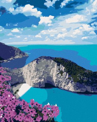 Zuty - Malen nach Zahlen - Navagio STRAND, 40x50 cm