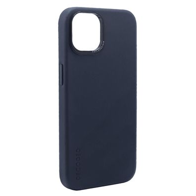 Decoded Leather Backcover für iPhone 14 Plus - Steel Blue