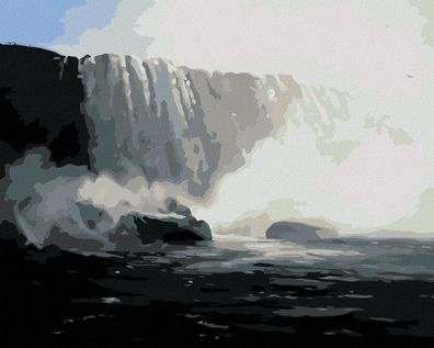 Zuty - Malen nach Zahlen - Niagara Wasserfßlle (D. RUSTY RUST), 40x50 cm