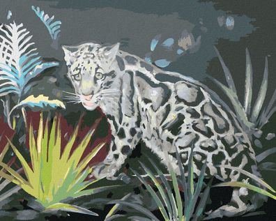 Zuty - Malen nach Zahlen - Trauriger Leopard (D. RUSTY RUST), 40x50 cm