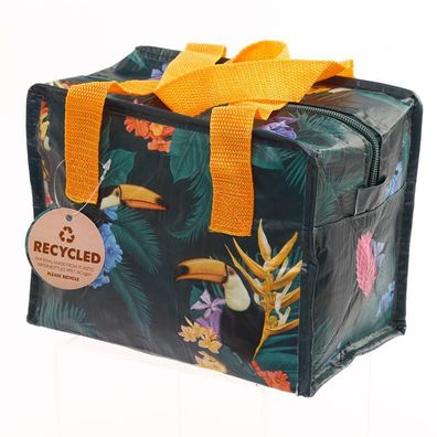Lunchtasche Lunchbox Tucan Picknick recycelt 20 cm NEU