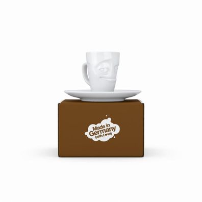 Fiftyeight Espressotasse Verschmitzt 80 ml weiß Mokkatasse