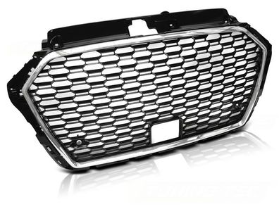 Kühlergrill AUDI A3 (8V) 17- RS3 STYLE CHROM Schwarz