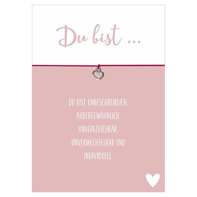 Armband " Du bist..." - Glücksschmiedin
