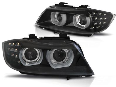 Scheinwerfer Xenon BMW E90/ E91 09-11 AFS LED DRL Schwarz