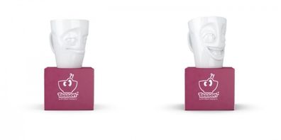 Fiftyeight Henkelbecher-Set 2-tlg. 350 ml Nr 024 weiß Kaffeebecher Mug