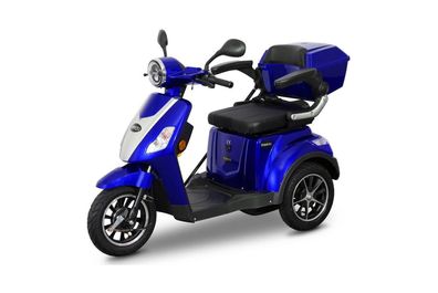 Rolektro, E-Trike 25 V.2, Blau, 1000 Watt, Blei-Gel-Akku, 25 Km