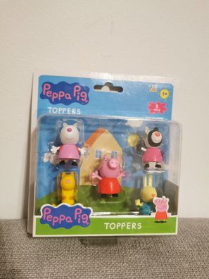 5 Teiliges Figuren Set Peppa Pig Schweine Familie Freunde Hase