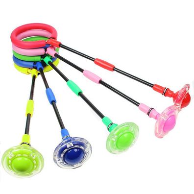 LED-Spielzeug blinkt, Sprungring bunte Knöchel, Sprungkreis faltbar, Schaukelball