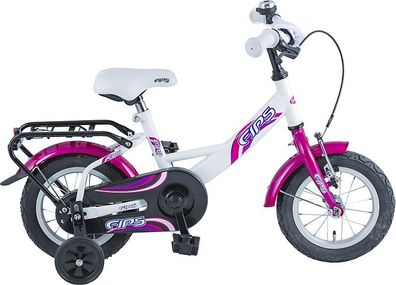 BBF Kinderrad Fips 12 Zoll 2019/20 weiß violett RH 23 cm